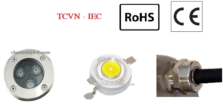các bộ phận đèn led âm đất 9w