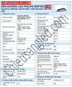 đèn đường led philips 113w
