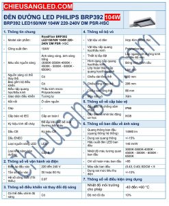 đèn đường led philips 104w