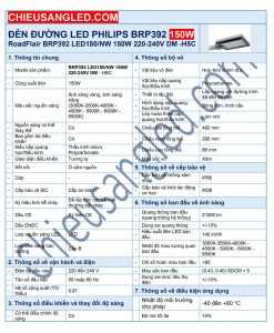đèn đường led philips 150w