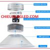 đèn highbay 150w, đèn led nhà xưởng 150w