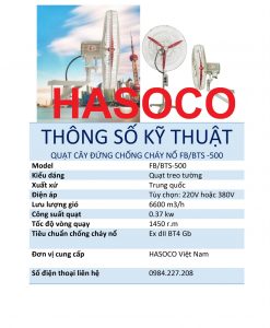 QUẠT TREO CÔNG NGHIỆP CHỐNG CHÁY NỔ HIROKO