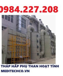 Tháp hấp phụ than hoạt tính xử lý khí thải trong công nghiệp và y tế giá tốt